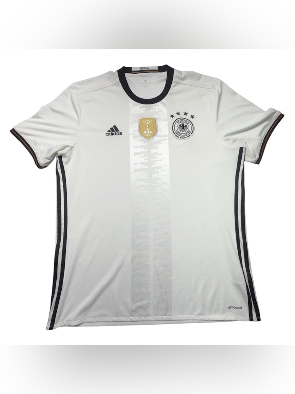 Adidas germany 2014 World Cup Champions soccer white home jersey XL authentic